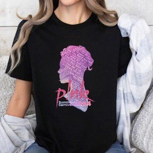 Unique Pink concert t shirt. Personalised Summer Carnival 2024 Tour Tshirt.Conce